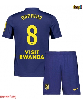 Atletico Madrid Pablo Barrios #8 Echipament de Fotbal Replică 2025-26 Copii Deplasare (+ Șorturi)